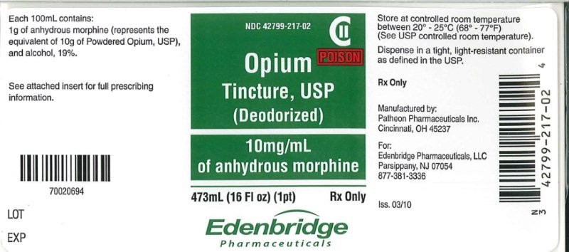 Opium Tincture Deodorized